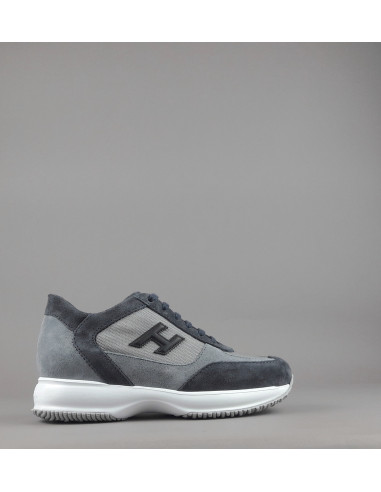 Hogan --- Interactive New Uomo Camoscio Tela Blu Scuro Prezzo 430,00