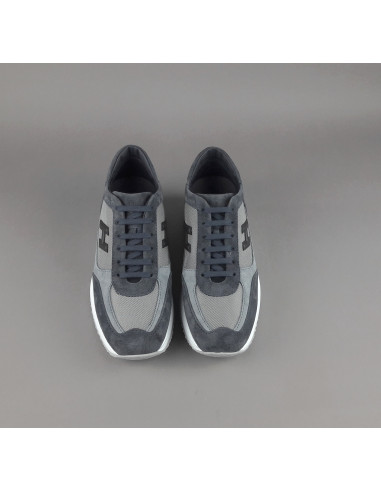 Hogan --- Interactive New Uomo Camoscio Tela Blu Scuro Prezzo 430,00