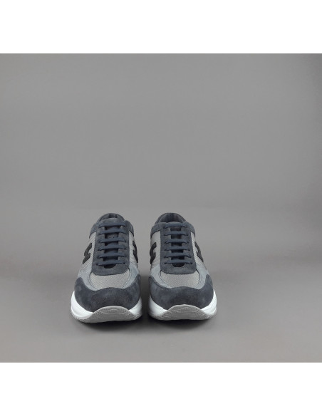 Hogan --- Interactive New Uomo Camoscio Tela Blu Scuro Prezzo 430,00