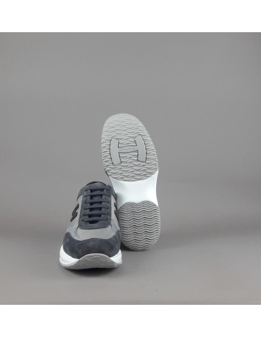 Hogan --- Interactive New Uomo Camoscio Tela Blu Scuro Prezzo 430,00