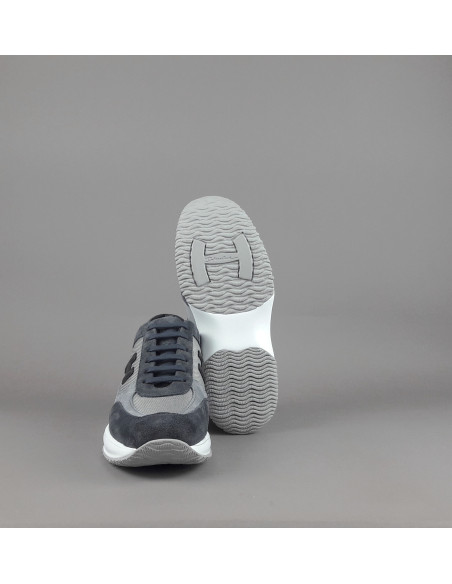 Hogan --- Interactive New Uomo Camoscio Tela Blu Scuro Prezzo 430,00
