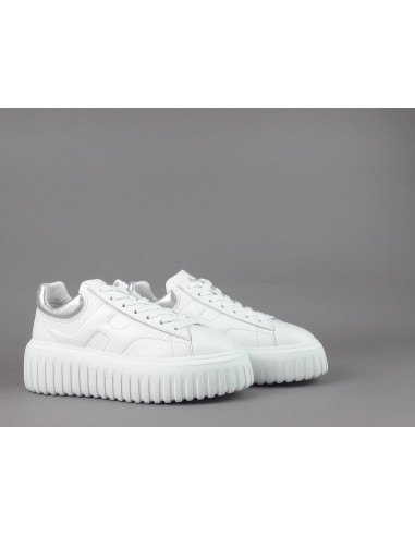 Hogan --- H-Stripes Donna H645 Pelle Nappa Bianco Prezzo 430,00