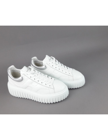 Hogan --- H-Stripes Donna H645 Pelle Nappa Bianco Prezzo 430,00