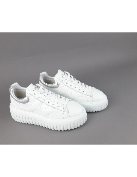 Hogan --- H-Stripes Donna H645 Pelle Nappa Bianco Prezzo 430,00