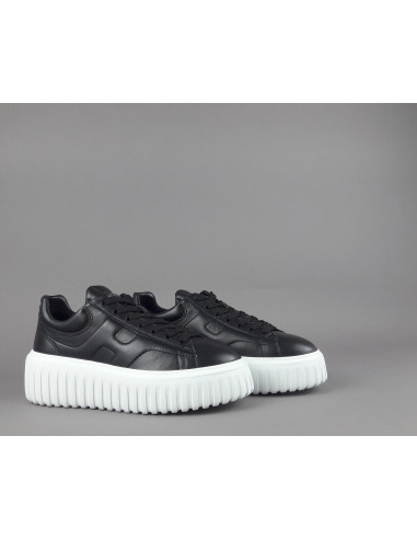 Hogan --- H-Stripes Donna H645 Pelle Nappa Nero Prezzo 430,00