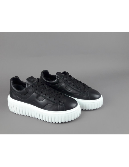 Hogan --- H-Stripes Donna H645 Pelle Nappa Nero Prezzo 430,00