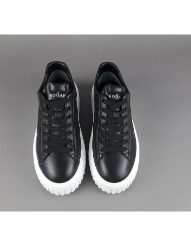 Hogan --- H-Stripes Donna H645 Pelle Nappa Nero Prezzo 430,00