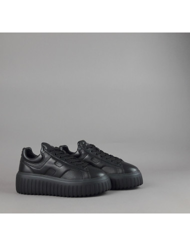 Hogan --- H-Stripes Donna H645 Pelle Nappa Nero Prezzo 430,00