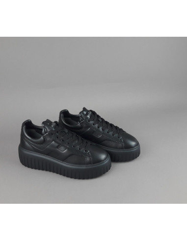 Hogan --- H-Stripes Donna H645 Pelle Nappa Nero Prezzo 430,00