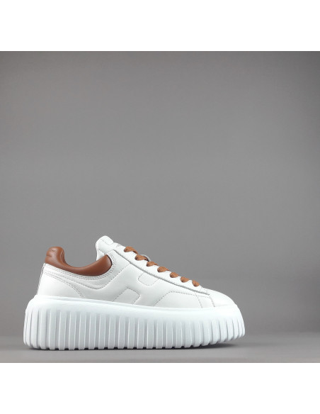 Hogan --- H-Stripes Donna H645 Pelle Nappa Bianco Prezzo 430,00