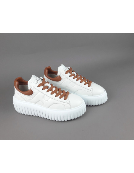 Hogan --- Stripes Donna Pelle Nappa Bianco Prezzo 430,00