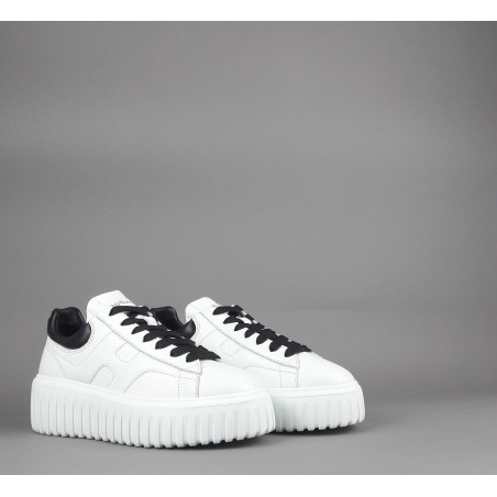 Hogan --- H-Stripes Donna H645 Pelle Nappa Bianco Prezzo 430,00