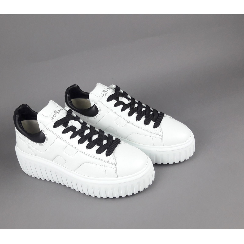 Hogan --- H-Stripes Donna H645 Pelle Nappa Bianco Prezzo 430,00