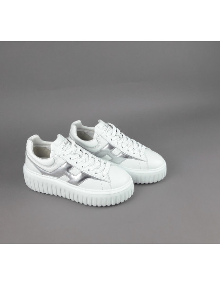 Hogan --- Stripes Donna Pelle Nappa Bianco Prezzo 430,00