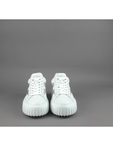 Hogan --- Stripes Donna Pelle Nappa Bianco Prezzo 430,00