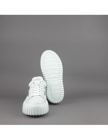 Hogan --- Stripes Donna Pelle Nappa Bianco Prezzo 430,00