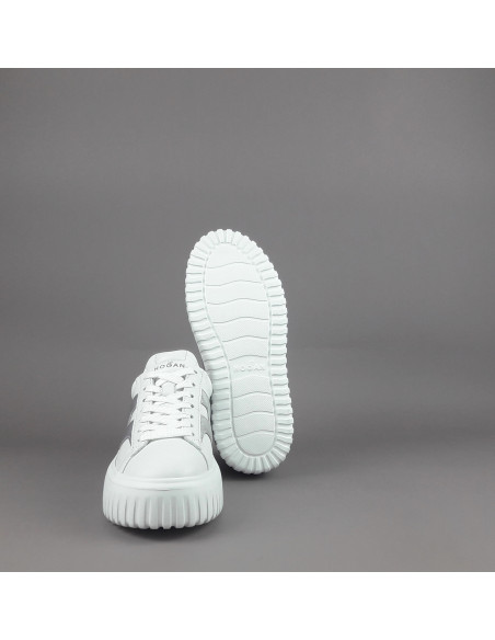 Hogan --- Stripes Donna Pelle Nappa Bianco Prezzo 430,00