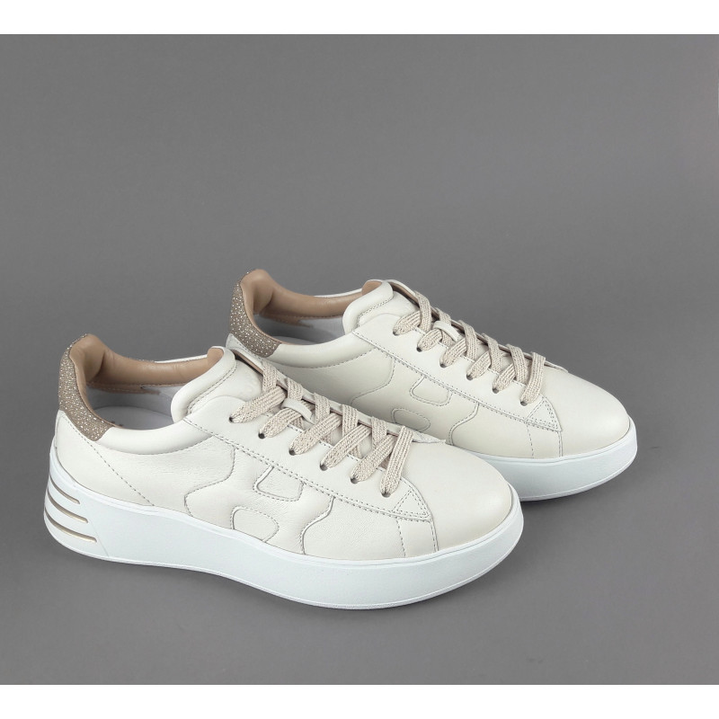 Hogan --- Rebel Donna H564 Pelle Avorio Prezzo 390,00