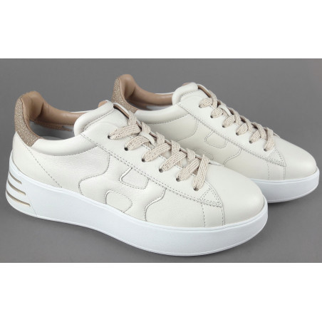 Hogan --- Rebel Donna H564 Pelle Avorio Prezzo 390,00