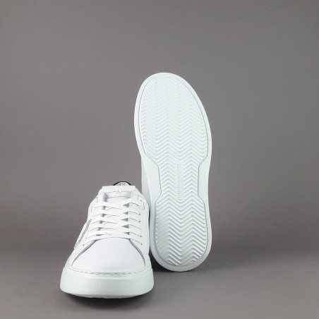 Philippe Model --- Temple Uomo Pelle Bianco Spoiler Nero Prezzo 320,00