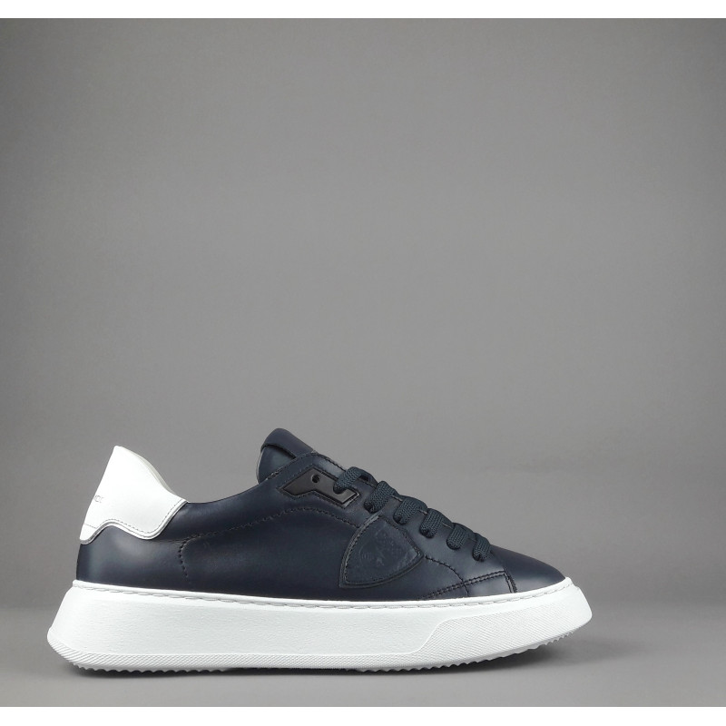 Philippe Model --- Temple Uomo Pelle Blu Scuro Prezzo 320,00