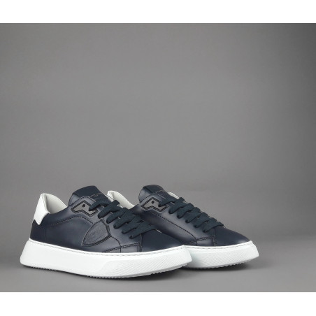 Philippe Model --- Temple Uomo Pelle Blu Scuro Prezzo 320,00