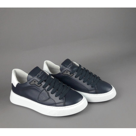 Philippe Model --- Temple Uomo Pelle Blu Scuro Prezzo 320,00