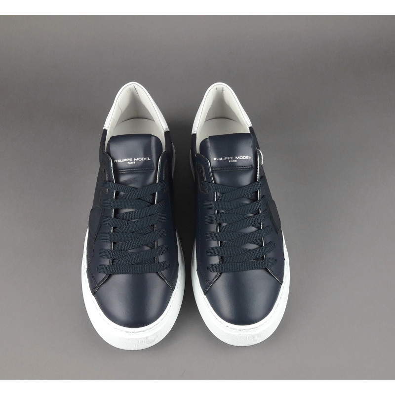 Philippe Model --- Temple Uomo Pelle Blu Scuro Prezzo 320,00