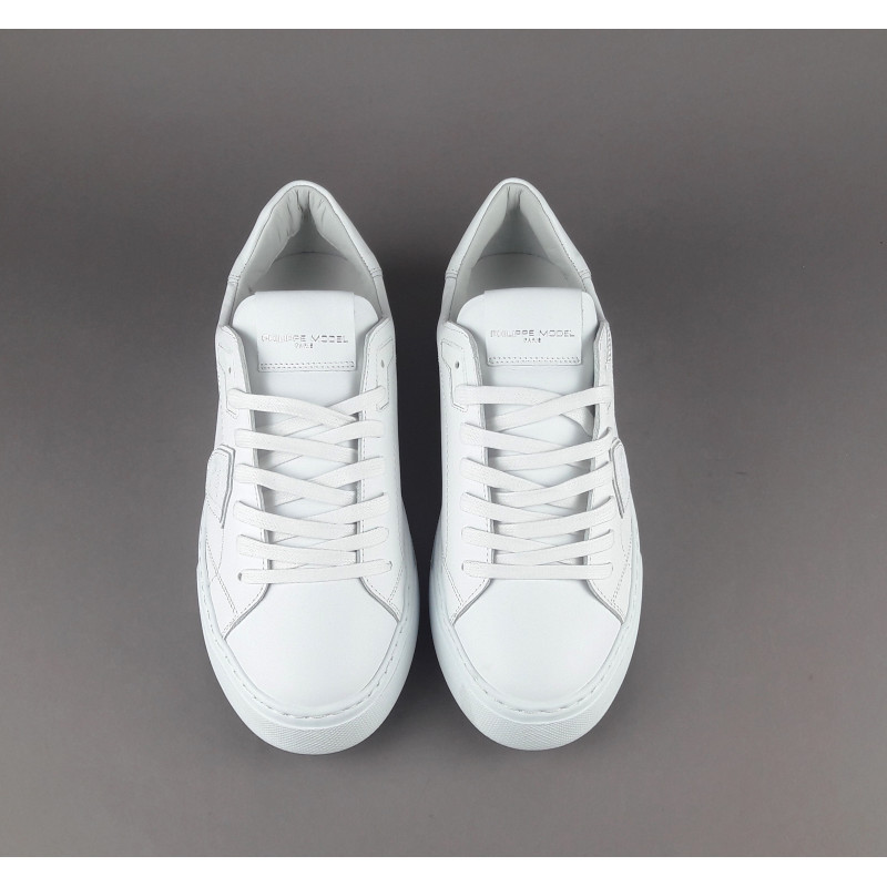 Philippe Model --- Temple Uomo Pelle Bianco Prezzo 320,00