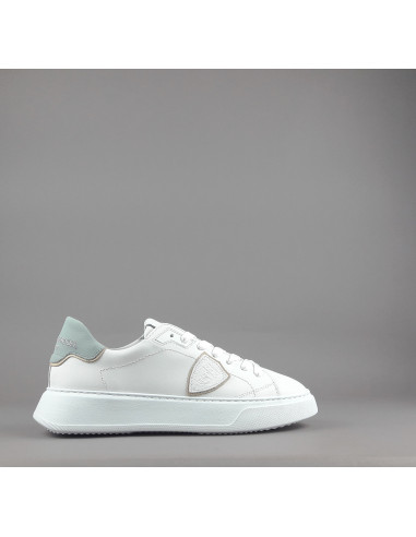 Philippe Model --- Temple Uomo Pelle Bianco Spoiler Azzurro Prezzo 340,00