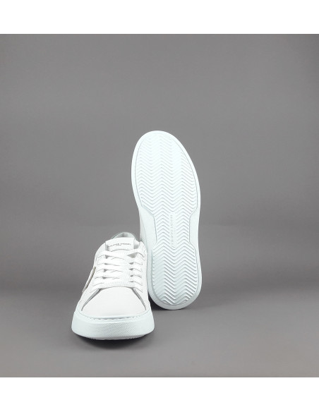 Philippe Model --- Temple Uomo Pelle Bianco Spoiler Azzurro Prezzo 340,00