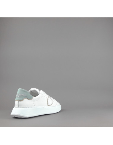 Philippe Model --- Temple Uomo Pelle Bianco Spoiler Azzurro Prezzo 340,00