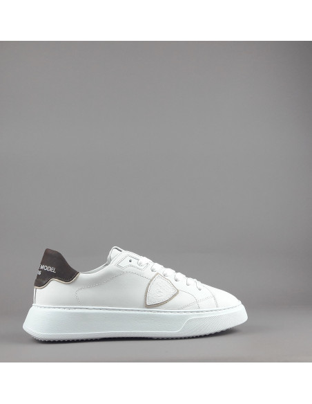 Philippe Model --- Temple Uomo Pelle Bianco Spoiler Testa Moro Prezzo 340,00