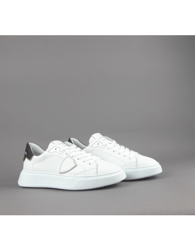 Philippe Model --- Temple Uomo Pelle Bianco Spoiler Testa Moro Prezzo 340,00