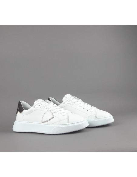 Philippe Model --- Temple Uomo Pelle Bianco Spoiler Testa Moro Prezzo 340,00