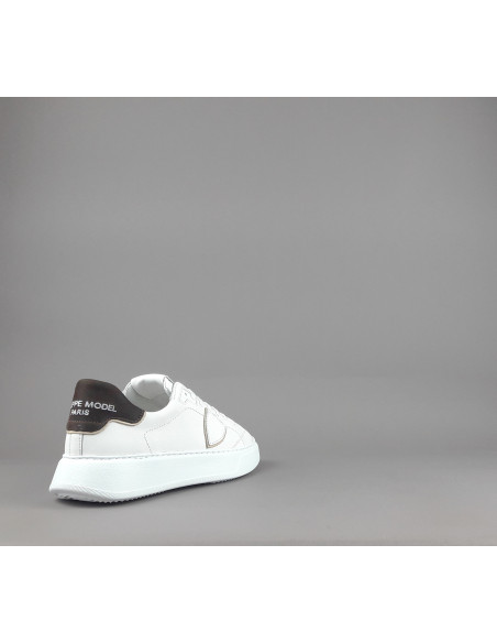 Philippe Model --- Temple Uomo Pelle Bianco Spoiler Testa Moro Prezzo 340,00