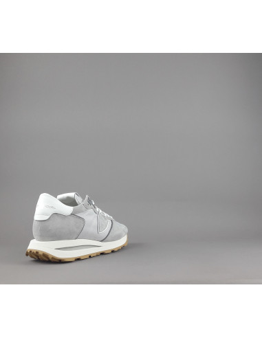 Philippe Model --- Tropez Uomo Camoscio Tela Grigio Chiaro Prezzo 295,00
