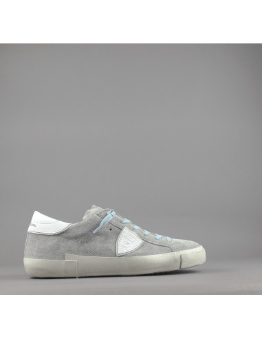 Philippe Model --- Paris Uomo Camoscio Grigio Chiaro Prezzo 340,00