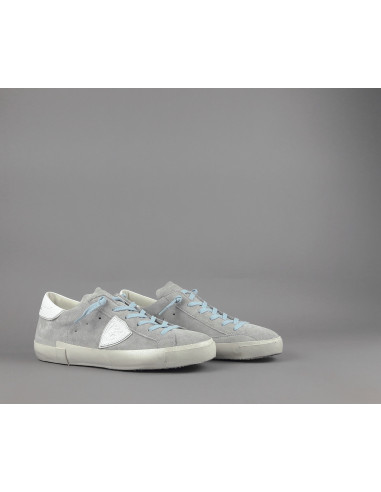 Philippe Model --- Paris Uomo Camoscio Grigio Chiaro Prezzo 340,00