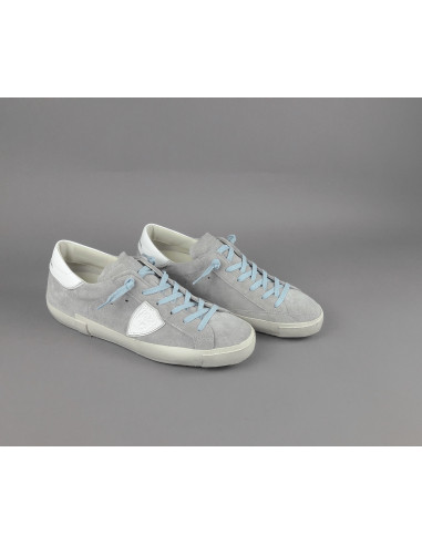 Philippe Model --- Paris Uomo Camoscio Grigio Chiaro Prezzo 340,00