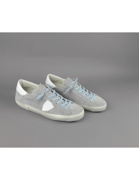 Philippe Model --- Paris Uomo Camoscio Grigio Chiaro Prezzo 340,00