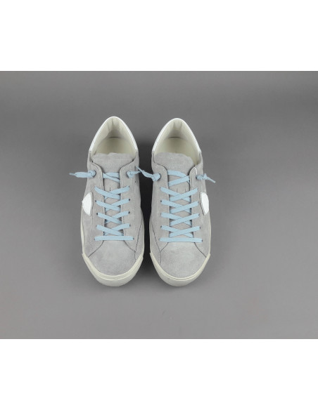 Philippe Model --- Paris Uomo Camoscio Grigio Chiaro Prezzo 340,00