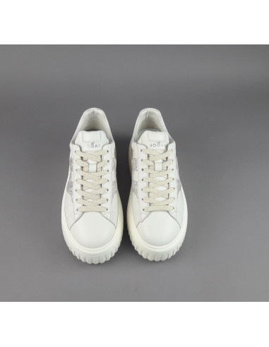 Hogan --- H-Stripes Donna H645 Pelle Nappa Avorio Prezzo 430,00