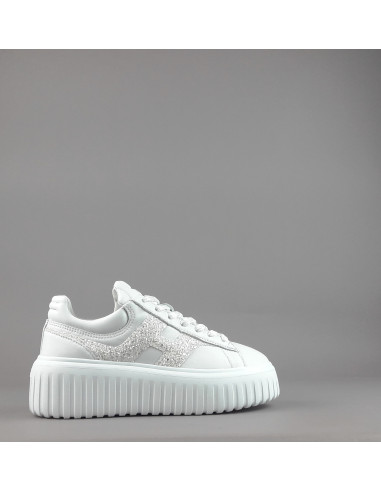 Hogan --- H-Stripes Donna H645 Pelle Nappa Bianco Prezzo 430,00