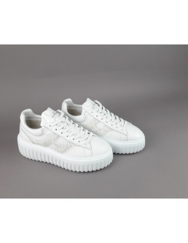 Hogan --- H-Stripes Donna H645 Pelle Nappa Bianco Prezzo 430,00