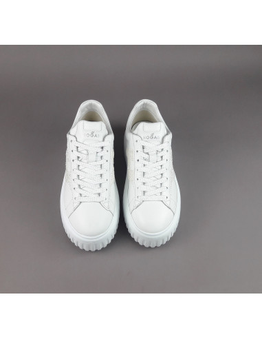 Hogan --- Stripes Donna Pelle Nappa Bianco Prezzo 430,00