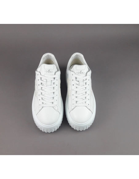 Hogan --- H-Stripes Donna H645 Pelle Nappa Bianco Prezzo 430,00