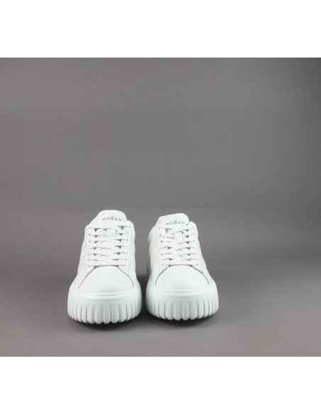 Hogan --- H-Stripes Donna H645 Pelle Nappa Bianco Prezzo 430,00