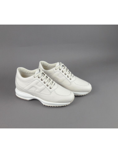 Hogan --- Interactive Donna Pelle Martellata Avorio Prezzo 430,00