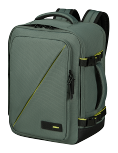 American Tourister --- Zaino S/M Nylon Verde Militare Prezzo 55,00